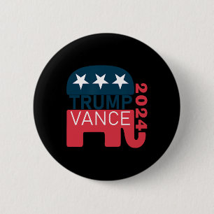 Vance 2024 Präsident wählen Usa Wahlmaga Button