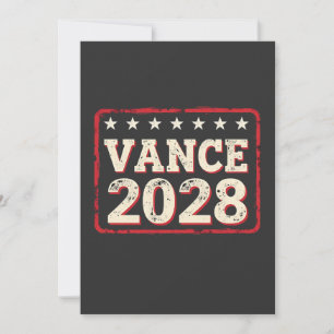 Vance 2028 für die Präsidentenwahl Trump Republika Einladung