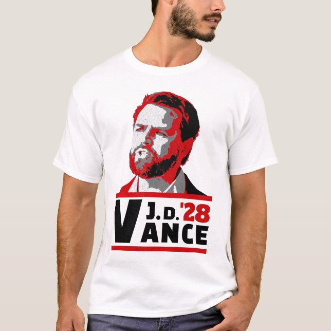 Vance 2028 JD Vance 2028 Präsidentenwahl T-Shirt (Vorderseite)