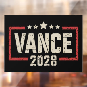 Vance 2028 Präsident Wahlkampagne US-Flagge Fensteraufkleber