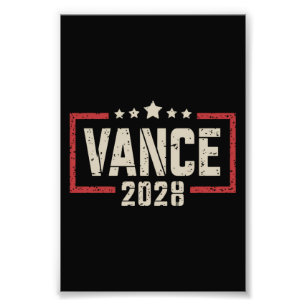 Vance 2028 Präsidentschaftswahlkampagne unter US-F Fotodruck