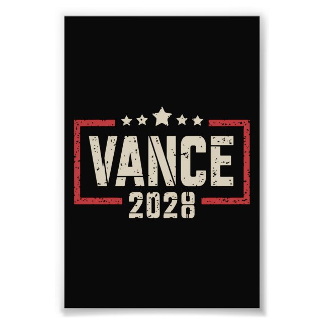 Vance 2028 Präsidentschaftswahlkampagne unter US-F Fotodruck (Vorne)