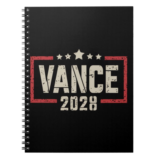 Vance 2028 Präsidentschaftswahlkampagne unter US-F Notizblock (Vorderseite)