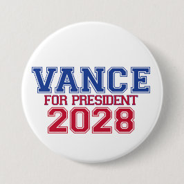 Vance für Präsident (Universitätsmannschaft) Button
