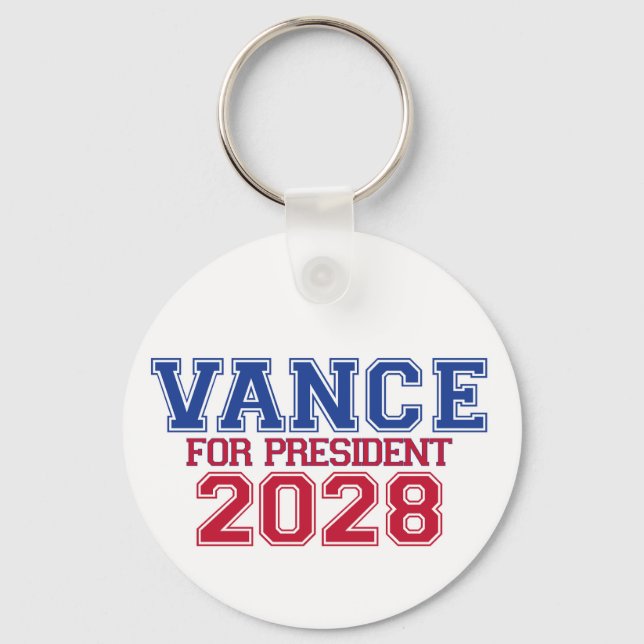 Vance für Präsident (Universitätsmannschaft) Schlüsselanhänger (Vorderseite)