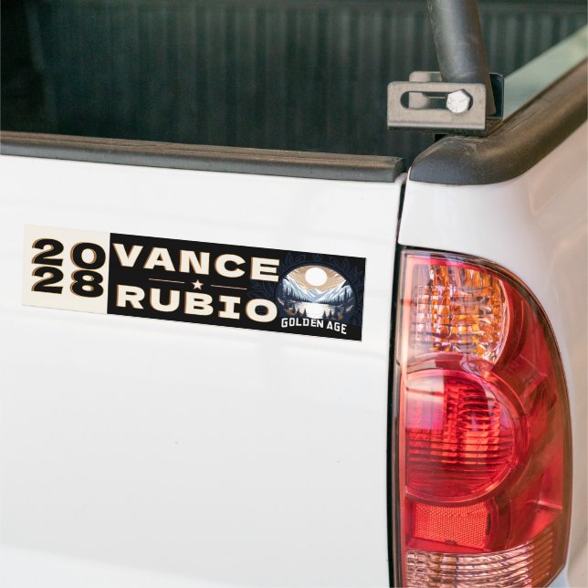 Vance Rubio 2028 Autoaufkleber (Auf Lkw)