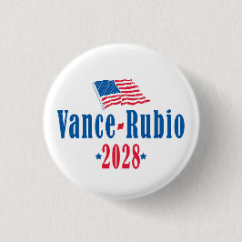 Vance Rubio 2028 (flag) Button