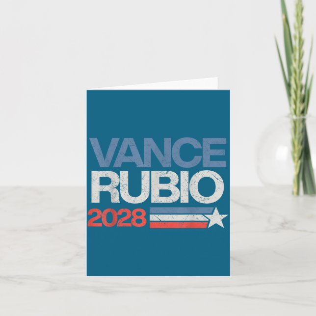 Vance Rubio 2028 Präsident Jd Vance Marco Rubio Us Karte (Vorderseite)
