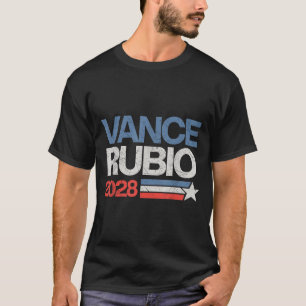 Vance Rubio 2028 Präsident Jd Vance Marco Rubio US T-Shirt