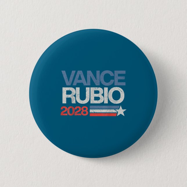 Vance Rubio 2028 President Jd Vance Marco Rubio Us Button (Vorderseite)