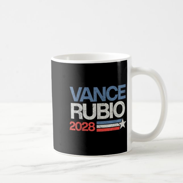 Vance Rubio 2028 President Jd Vance Marco Rubio Us Kaffeetasse (Rechts)