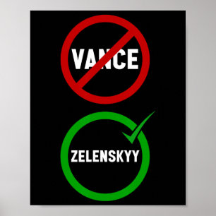 Vance Trump gegen Zelenskyy Weißes Haus erhitzte B Poster