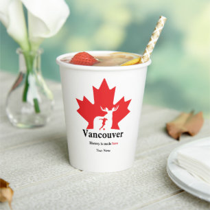 Vancouver 2026 Fußball-Party-Cup – Benutzerdefinie Pappbecher