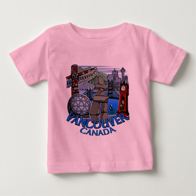Vancouver-Andenken-Baby-T - Baby T-shirt (Vorderseite)