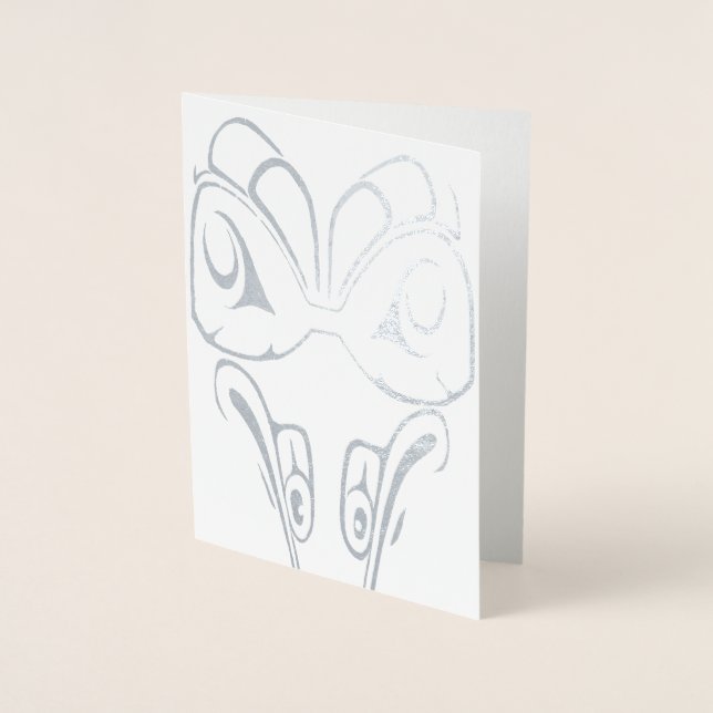 Vancouver Art Cards Personalisiert Totem Pole Card Folienkarte (Vorderseite)