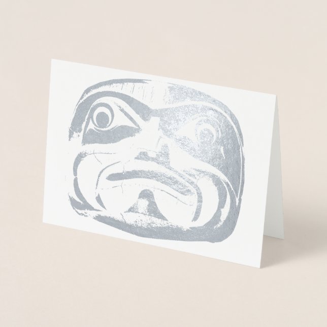 Vancouver Art Cards Personalisiert Totem Pole Card Folienkarte (Vorderseite)