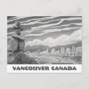 Vancouver Art Postcard Vancouver Inukshuk Cards Postkarte