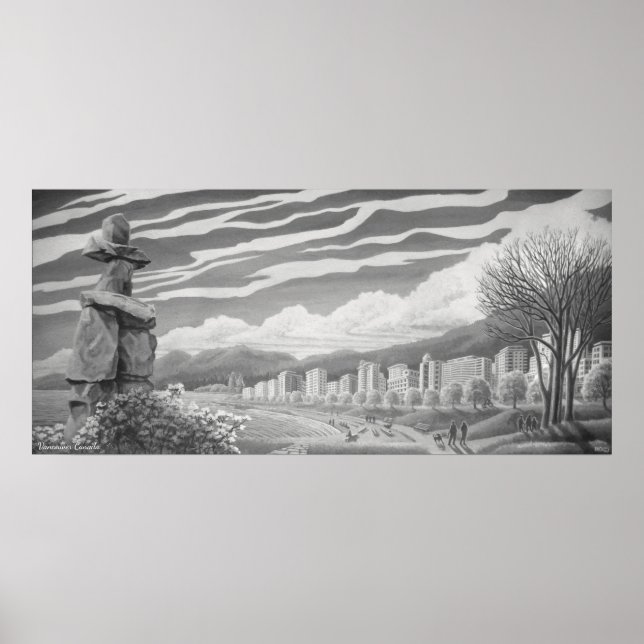 Vancouver Art Posters Vancouver Inukshuk Prints Poster (Vorne)