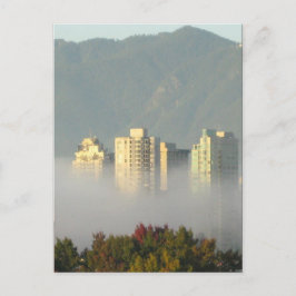 Vancouver aus der Nebelpostkarte Postkarte