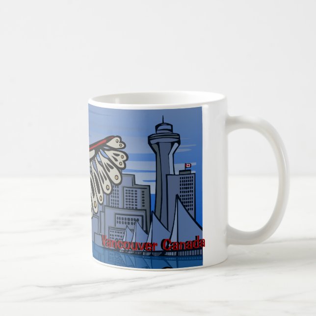 Vancouver BC Canada Coffee Cups Tasse & Brillen (Rechts)