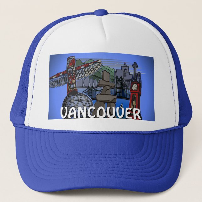 Vancouver BC Caps Souvenir Caps & Trucker Hats Truckerkappe (Vorderseite)