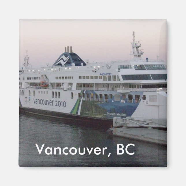 Vancouver, BC Fähre Kühlschrankmagnet Magnet (Vorne)