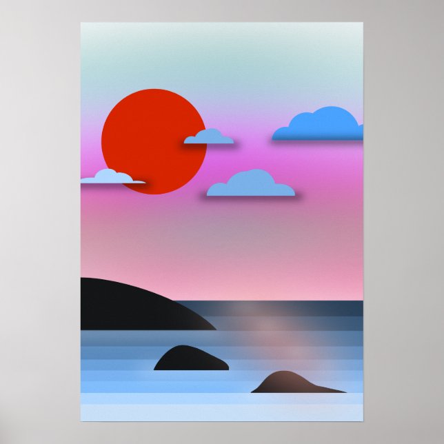 Vancouver BC Küstenansicht Poster (Vorne)