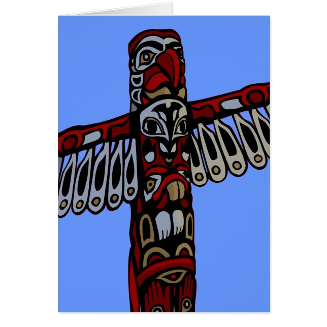 Vancouver BC Souvenir Cards Totem Pole Art Cards (Vorne)