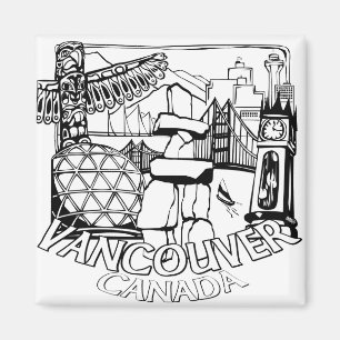 Vancouver BC Souvenir Magnettasten & Geschenke Magnet