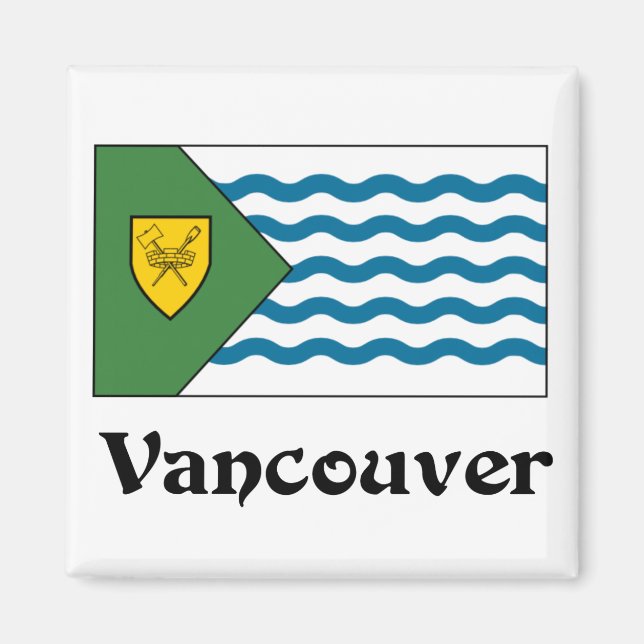 Vancouver, Britische Flagge Columbia Magnet (Vorne)