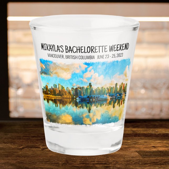 Vancouver, British Columbia Bachelorette Weekend Schnapsglas (Von Creator hochgeladen)