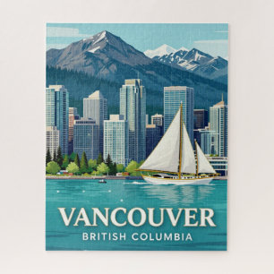 Vancouver British Columbia Hafenlandschaft 🌲 Puzzle