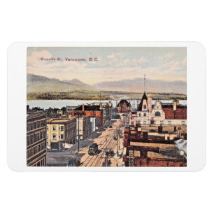 Vancouver, British Columbia, Kanada 1908 Antik P Magnet