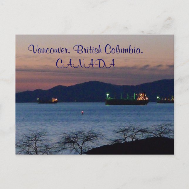 Vancouver, British Columbia, KANADA Postkarte (Vorderseite)