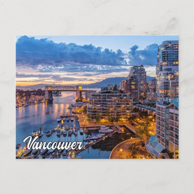 Vancouver, British Columbia, Kanada Postkarte (Vorderseite)
