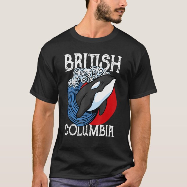 Vancouver British Columbia Orca Whale T-Shirt (Vorderseite)