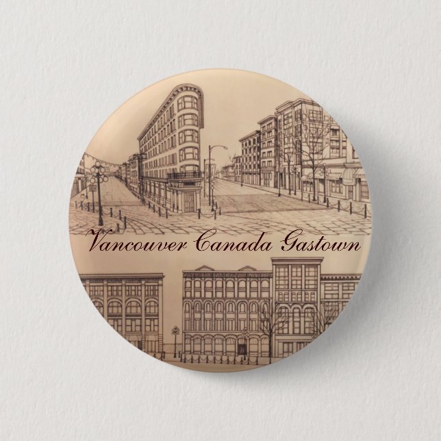Vancouver Buttons Souvenir Buttons Kunst (Vorderseite)