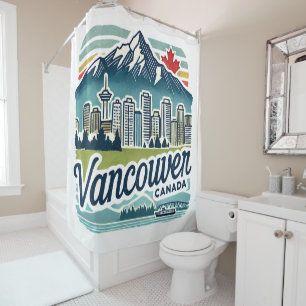 Vancouver Canada Duschvorhang