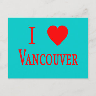 Vancouver Canada I Liebe Vancouver Postkarte
