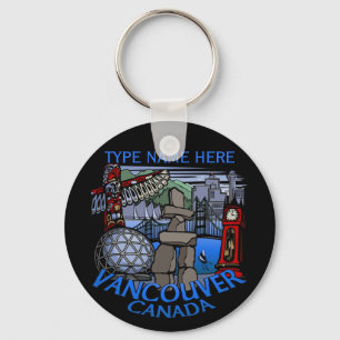 Vancouver Canada Key Chain Personalisiert Souvenir Schlüsselanhänger