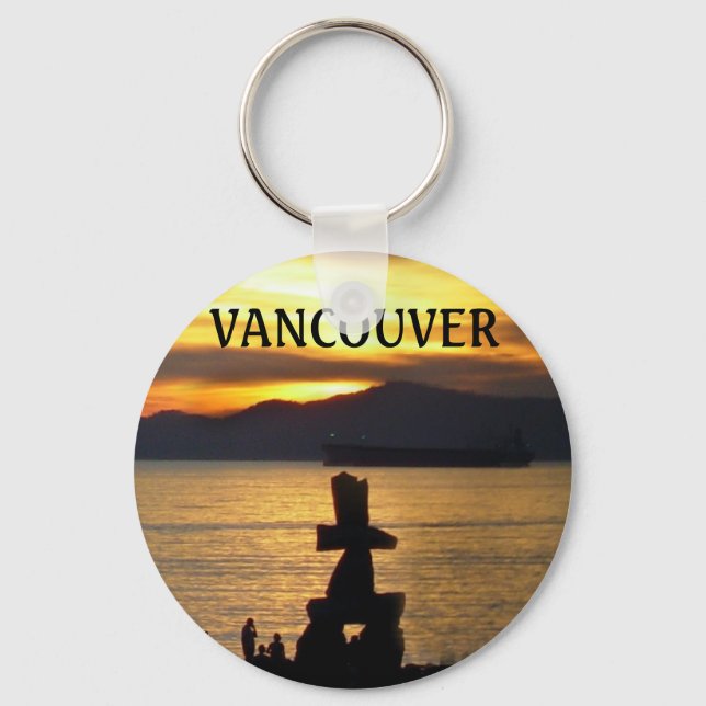 Vancouver Canada Key Chain Vancouver Souvenirs Schlüsselanhänger (Vorderseite)