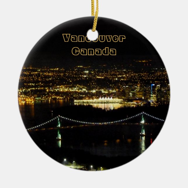 Vancouver Canada Ornament Custom Vancouver Geschen (Vorne)