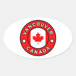 Vancouver Canada Ovaler Aufkleber