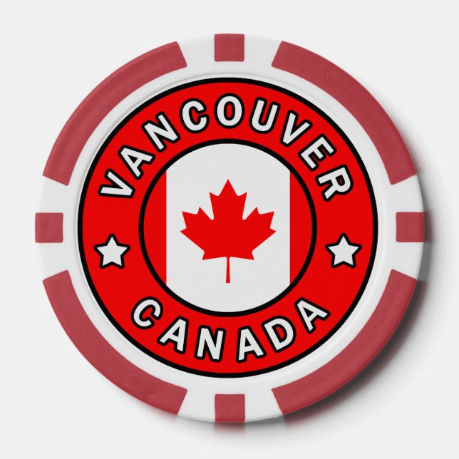 Vancouver Canada Pokerchips (Vorderseite)