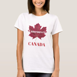 Vancouver Canada Red Maple Leaf Women's T - Shirt