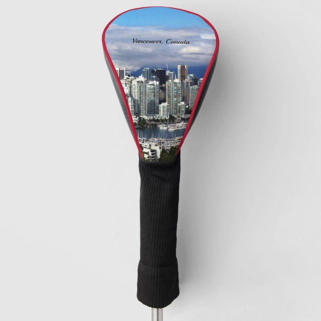 Vancouver Canada Skyline Foto Golf Headcover (Vorderseite)