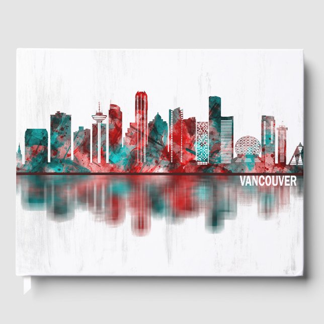 Vancouver Canada Skyline Gästebuch (Vorderseite)