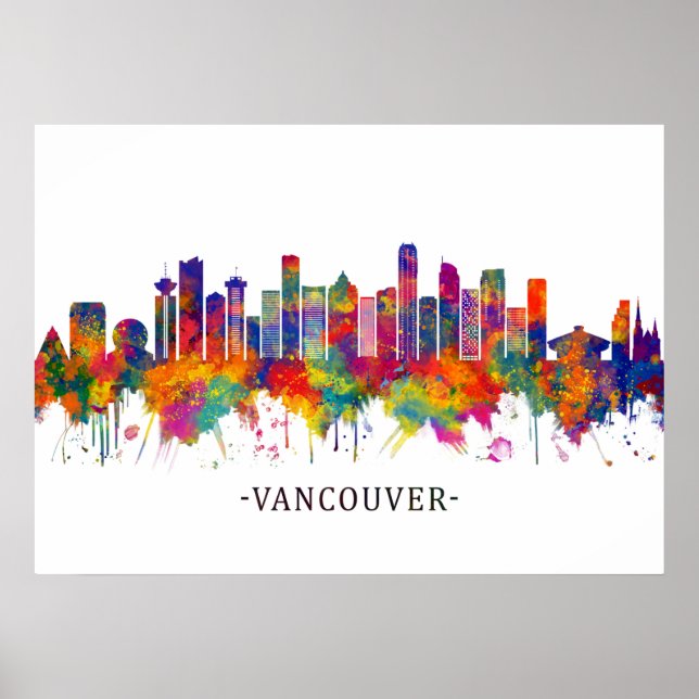 Vancouver Canada Skyline Poster (Vorne)