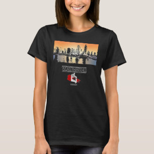 Vancouver canada Skyline Urlaub Souvenir Stadt T-Shirt