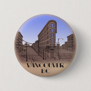 Vancouver Canada Souvenir Buttons Gastown Art Gesc